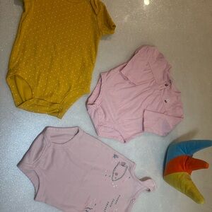 Carter's Yellow and Pink Kids Pajamas Set